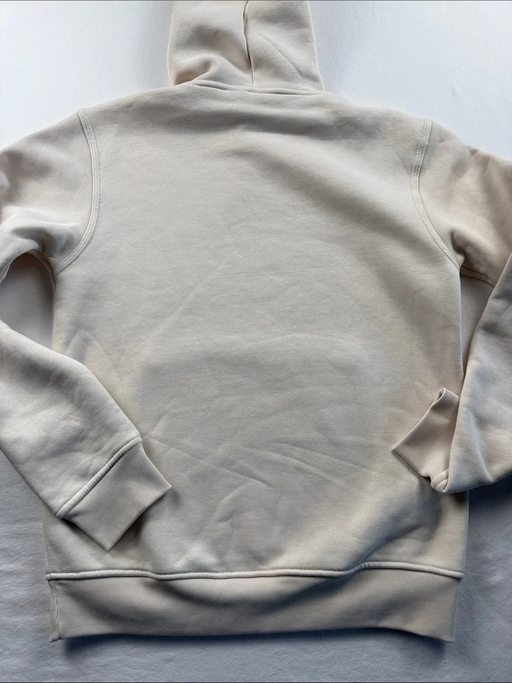 adidas Cream Trefoil Pullover Hoodie sz Medium
